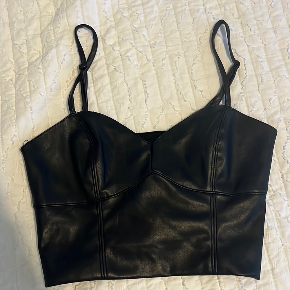 leather tank top